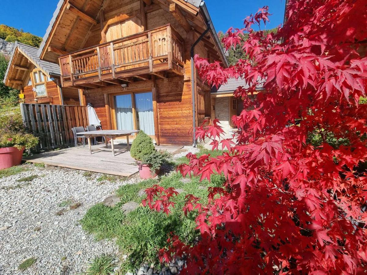 Chalet 6 Pers Avec Spa, Terrasse Plein Sud A Saint-Michel-De-Chaillol - Fr-1-393-22 Exteriér fotografie