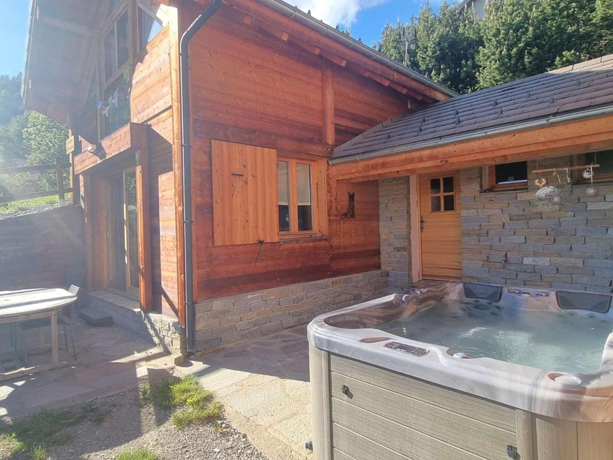 Chalet 6 Pers Avec Spa, Terrasse Plein Sud A Saint-Michel-De-Chaillol - Fr-1-393-22 Exteriér fotografie