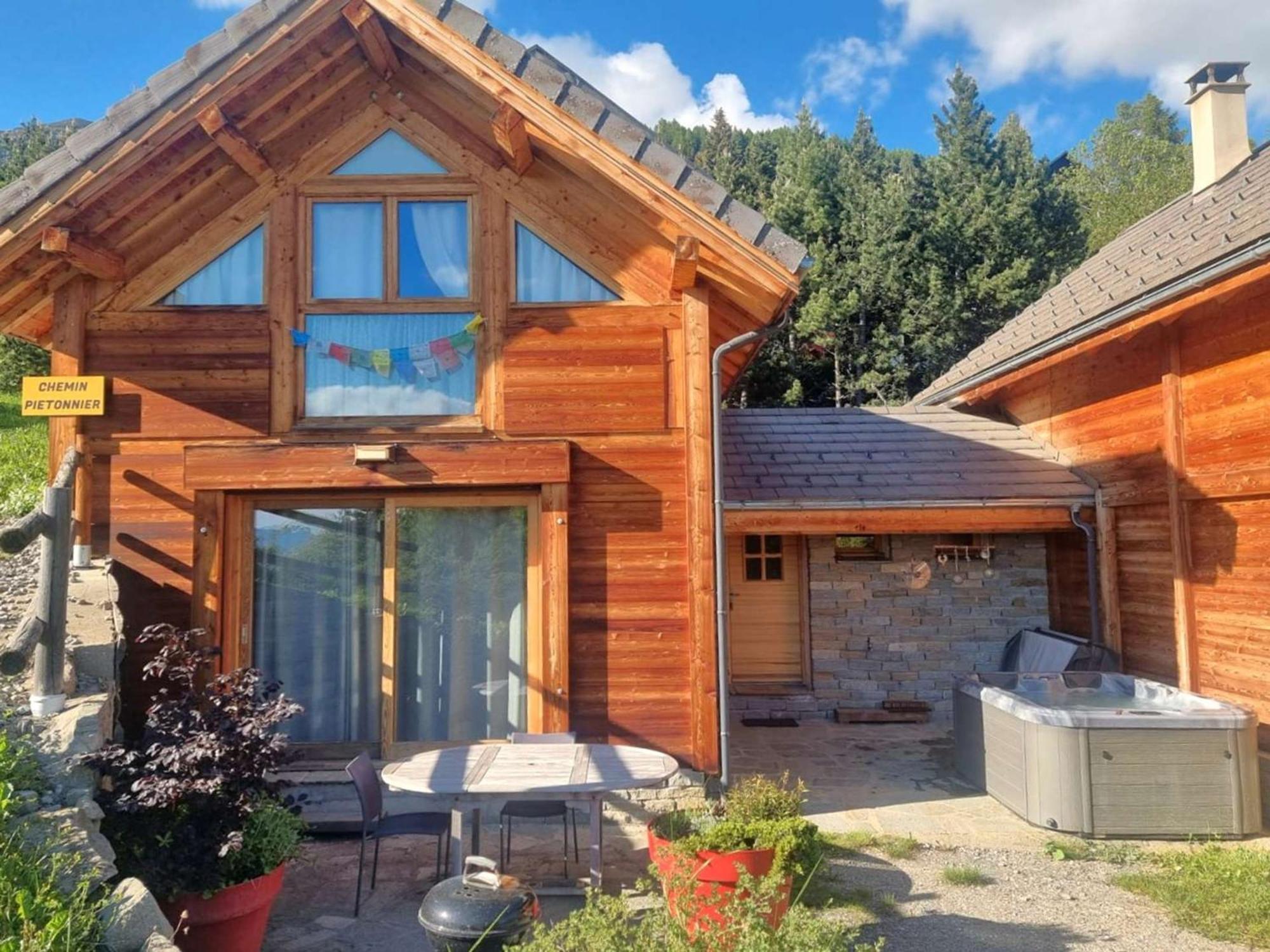 Chalet 6 Pers Avec Spa, Terrasse Plein Sud A Saint-Michel-De-Chaillol - Fr-1-393-22 Exteriér fotografie
