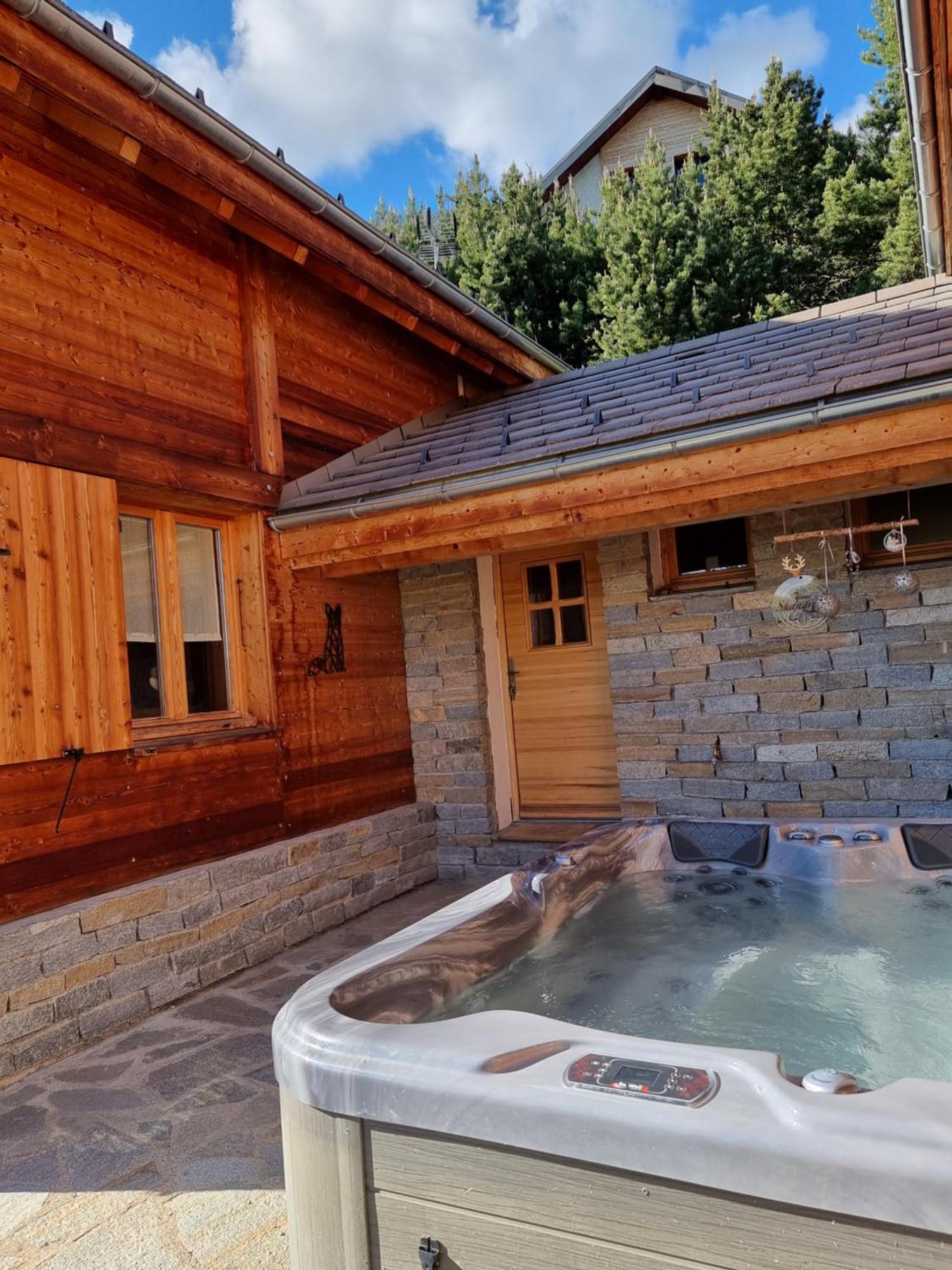 Chalet 6 Pers Avec Spa, Terrasse Plein Sud A Saint-Michel-De-Chaillol - Fr-1-393-22 Exteriér fotografie