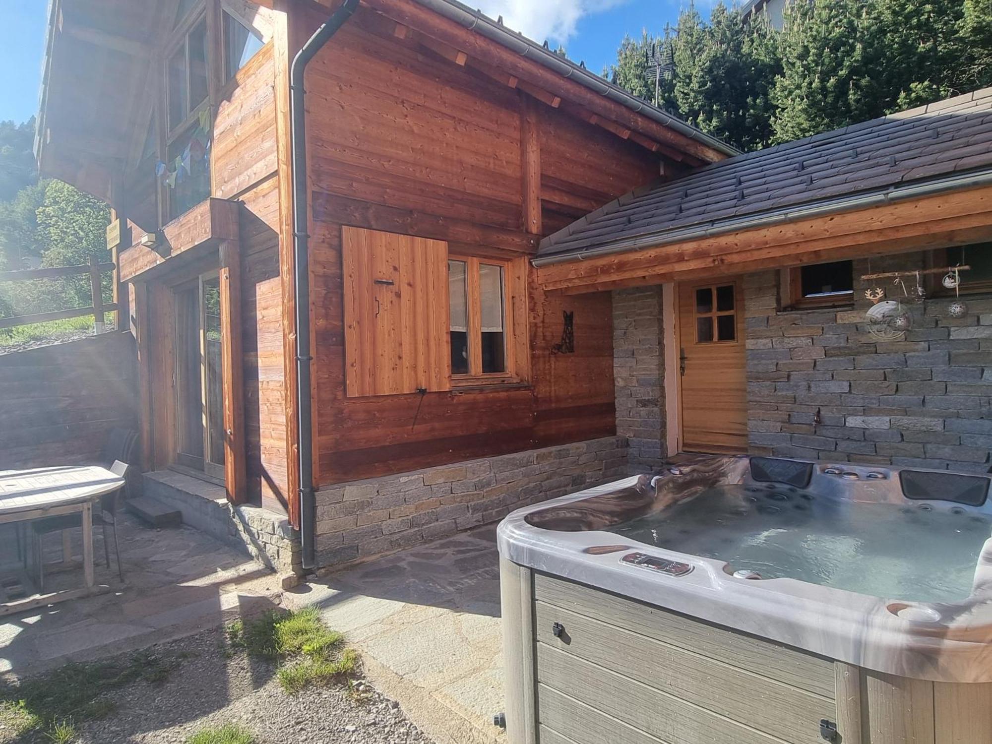 Chalet 6 Pers Avec Spa, Terrasse Plein Sud A Saint-Michel-De-Chaillol - Fr-1-393-22 Exteriér fotografie